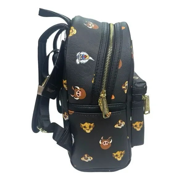 Loungefly x Disney The Lion King Character AOP Mini Backpack - 9” x 10.5” x 4.5” - Picture 4 of 9